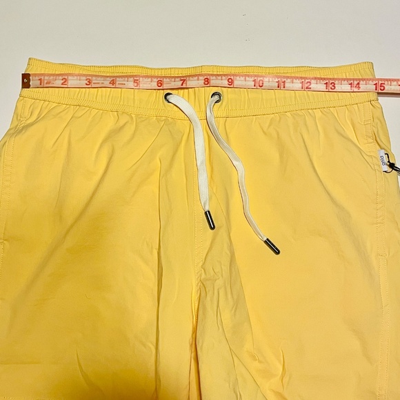 Onia The Charles Solid Yellow Lined Swim Shorts Trunks 5 " Inseam Men's Small - Picture 5 of 14